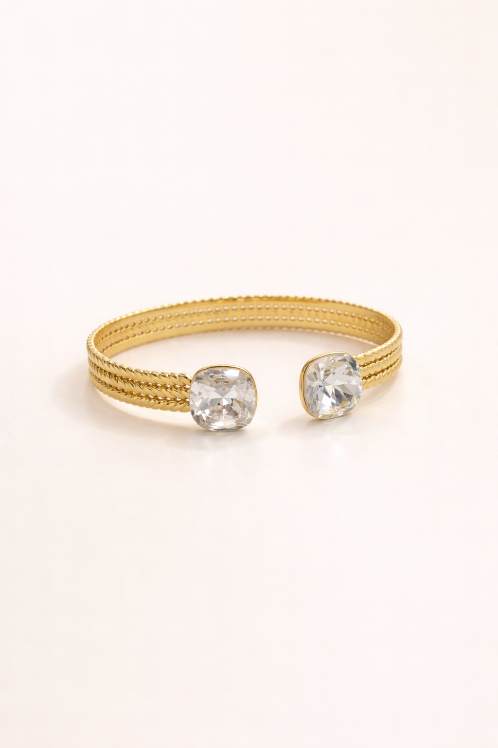 Jonc Éclat - Cristal - orné de cristaux de Swarovski®