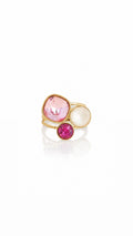 Bague Trilogy - Rose - ornée de cristaux de Swarovski®