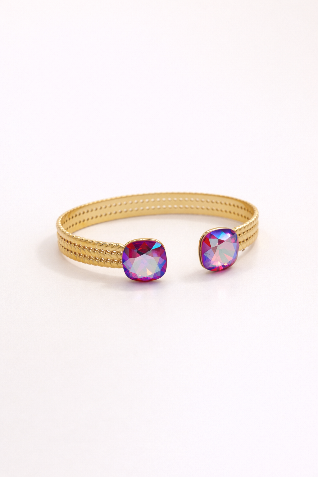 Jonc Éclat - Fuchsia - orné de cristaux de Swarovski®