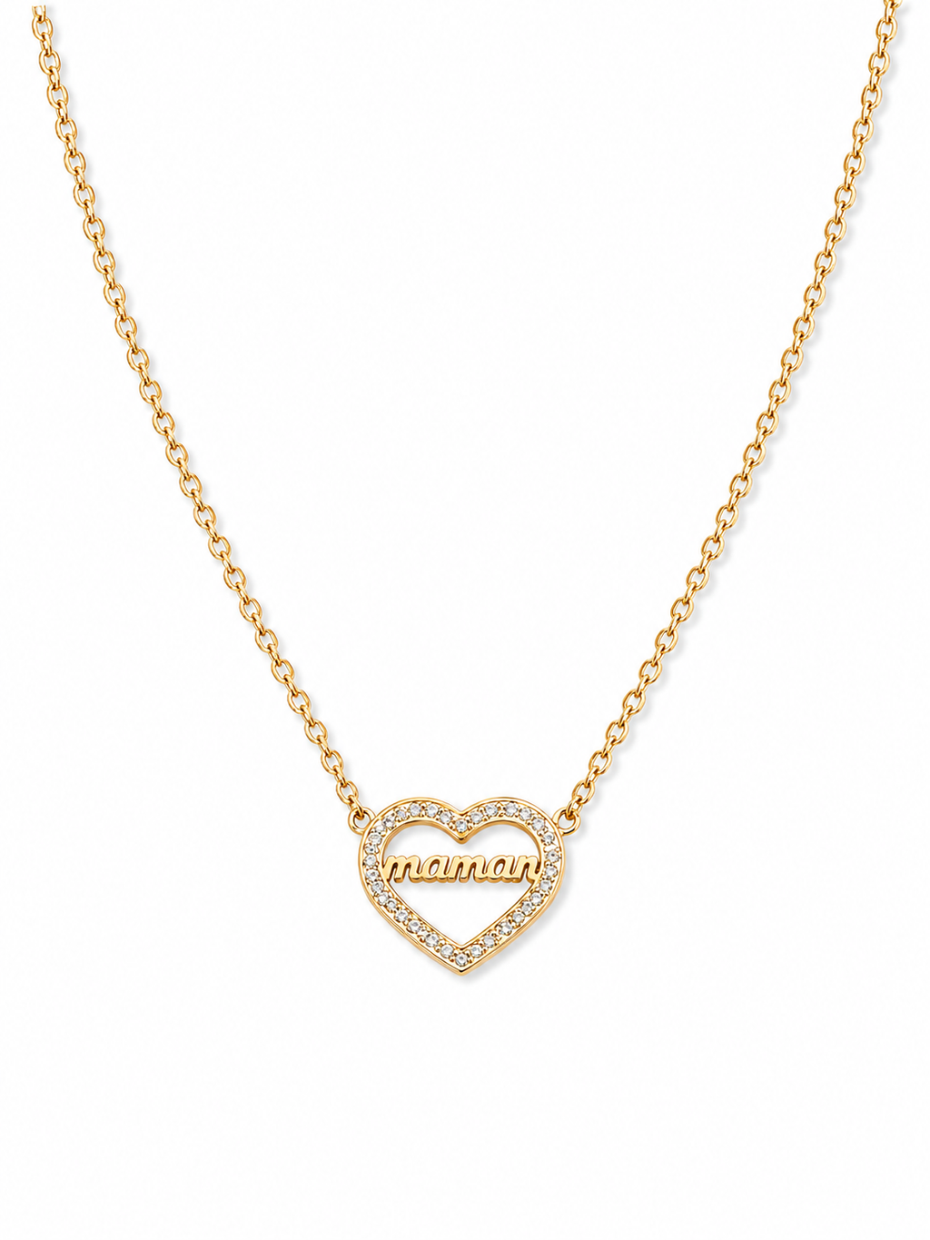 Collier Maman Cœur Éclat