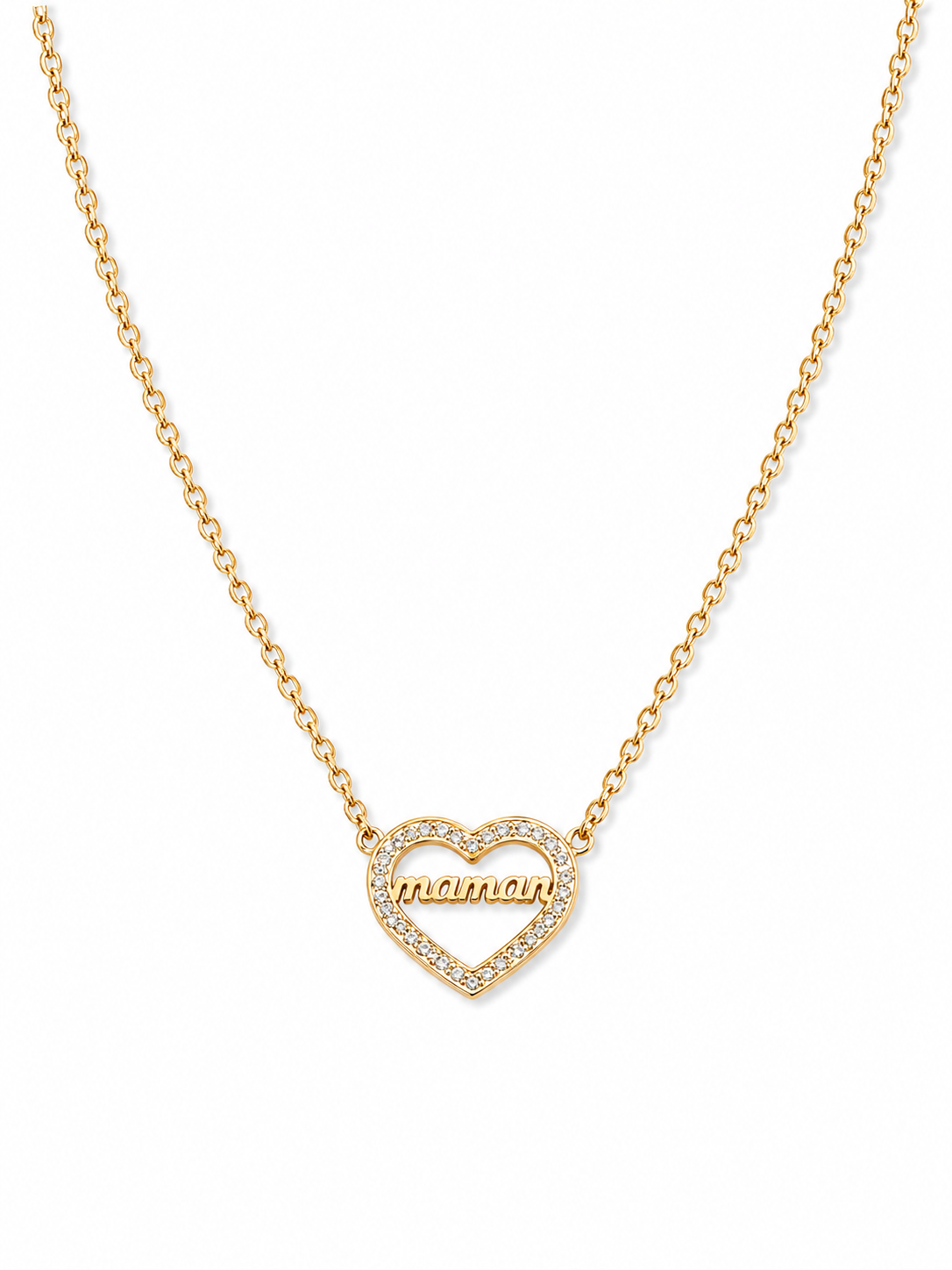 Collier Maman Cœur Éclat