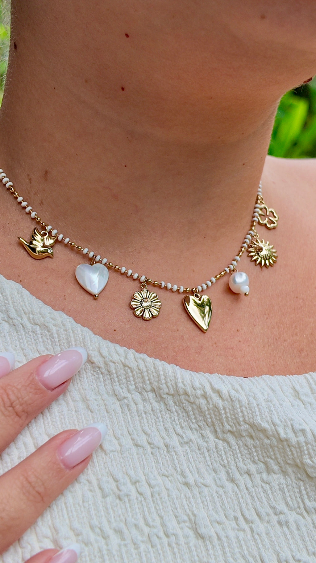 Collier Camilla - 2 coloris - pierres naturelles