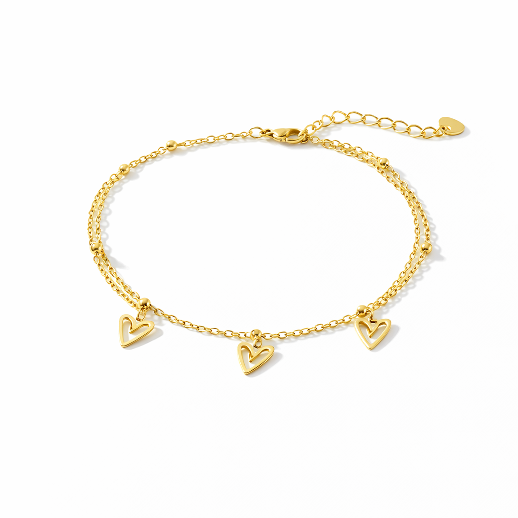 Chaîne de chevilles Cœurs