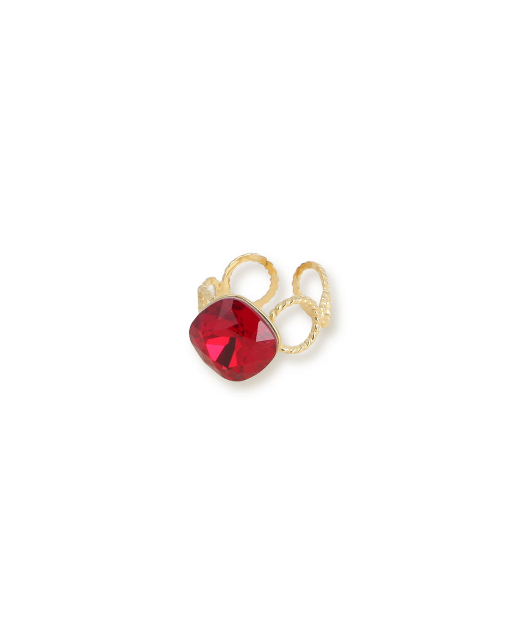 Bague Divina - Ruby - ornée de cristaux de Swarovski®