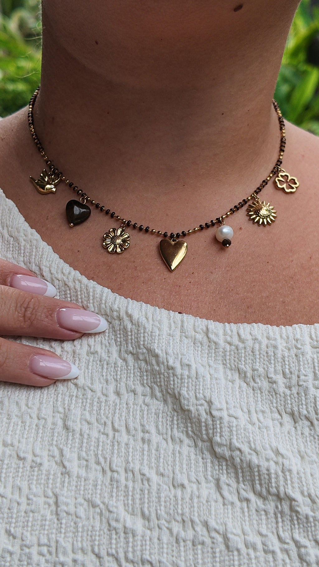 Collier Camilla - 2 coloris - pierres naturelles