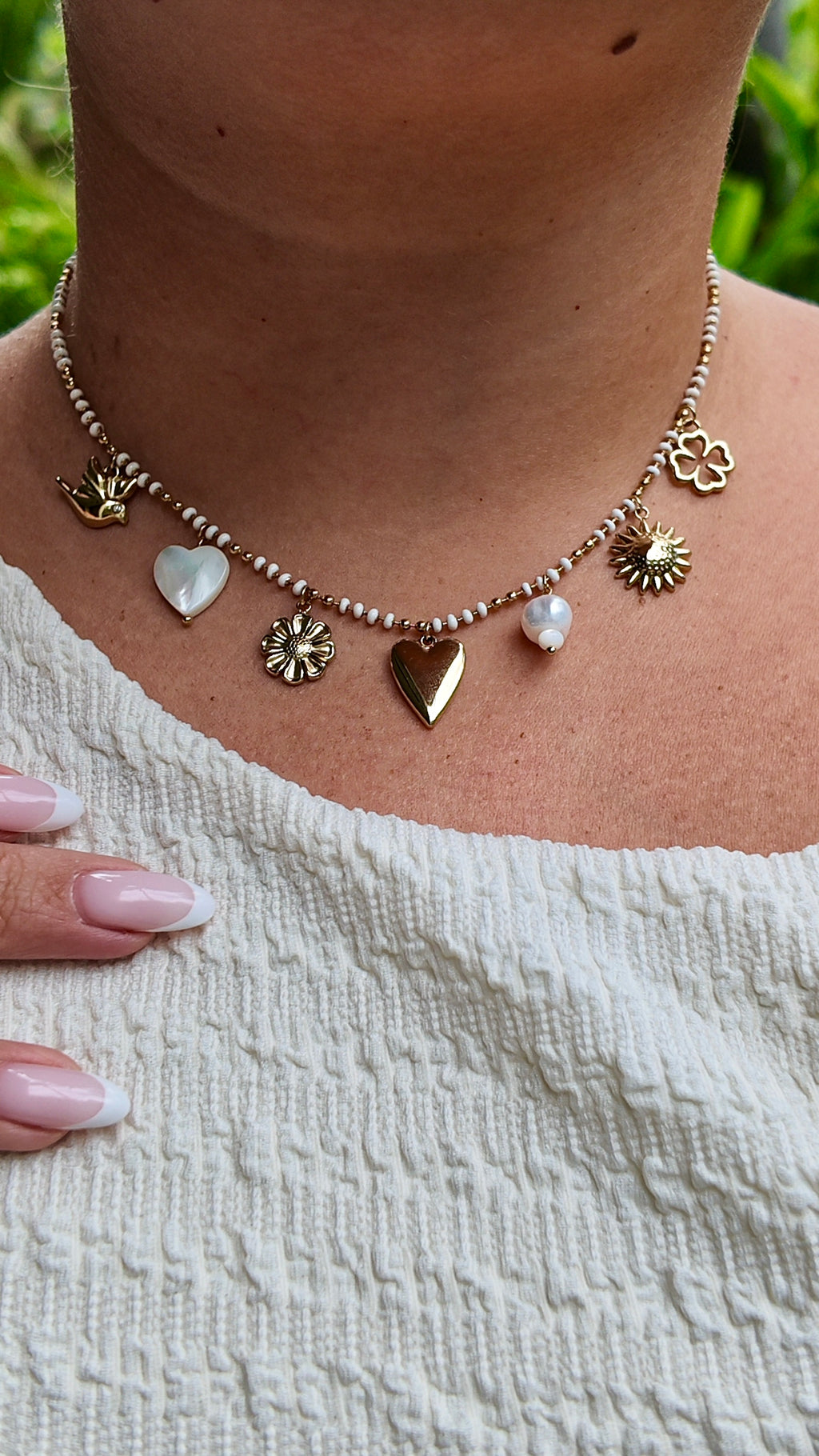 Collier Camilla - 2 coloris - pierres naturelles
