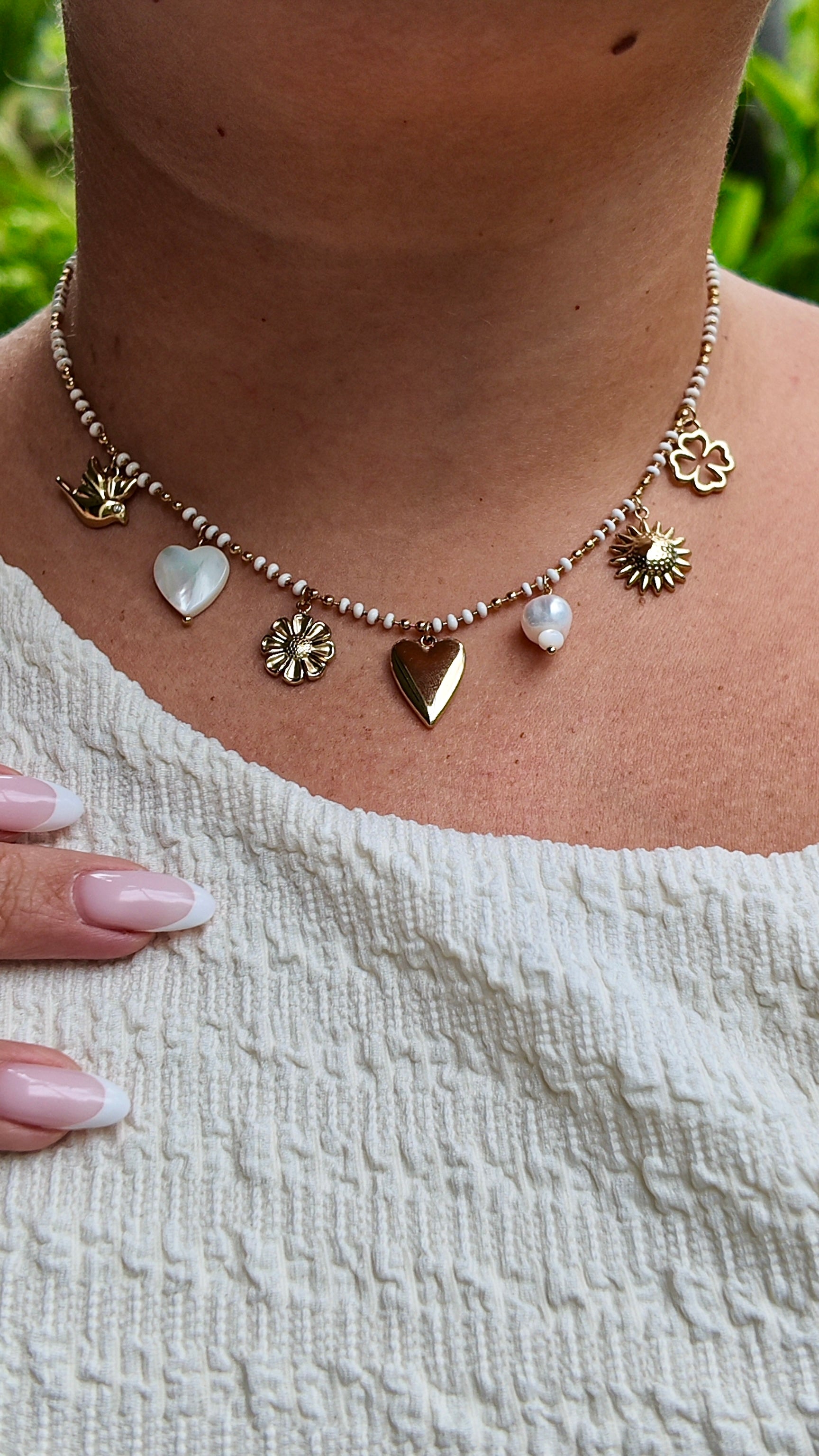 Collier Camilla - 2 coloris - pierres naturelles