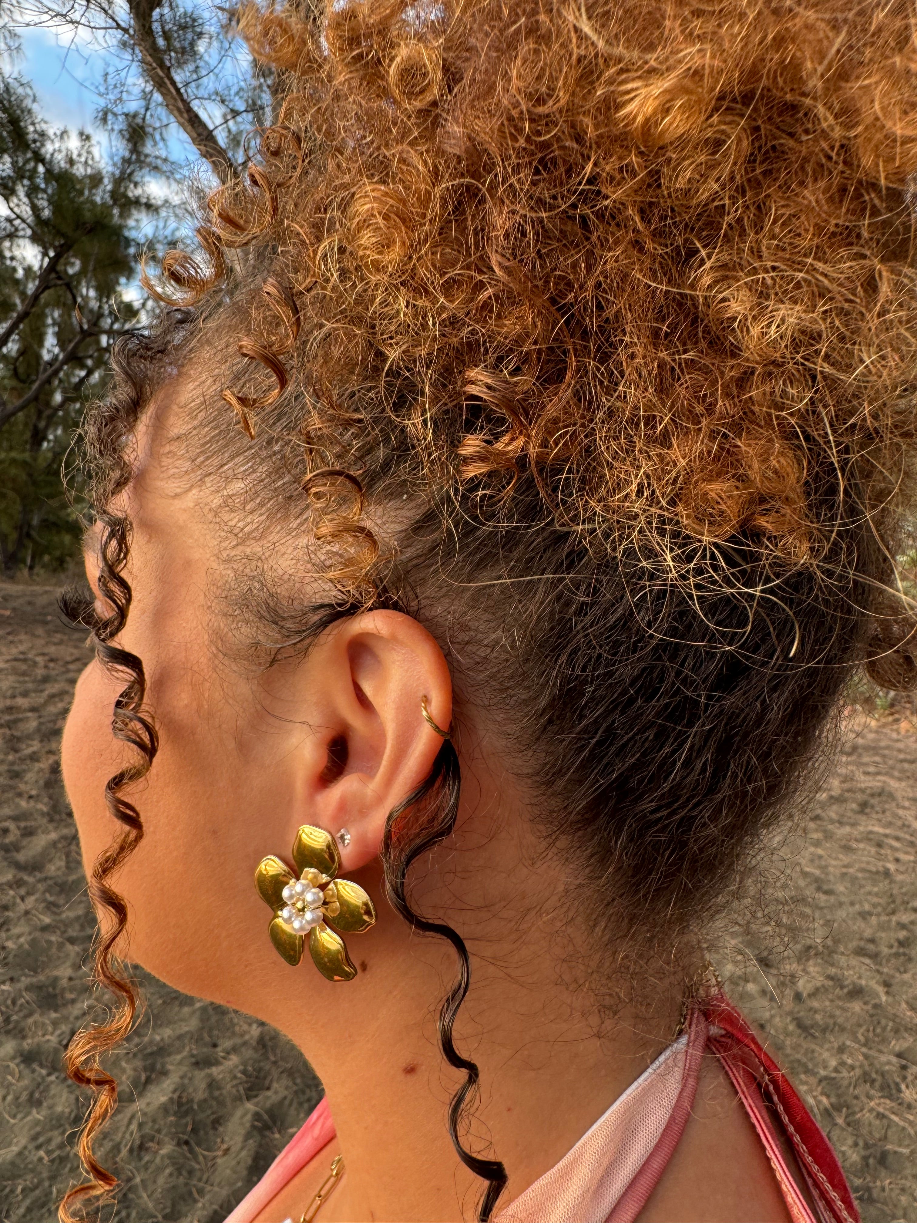 Boucles d’oreilles Camélia