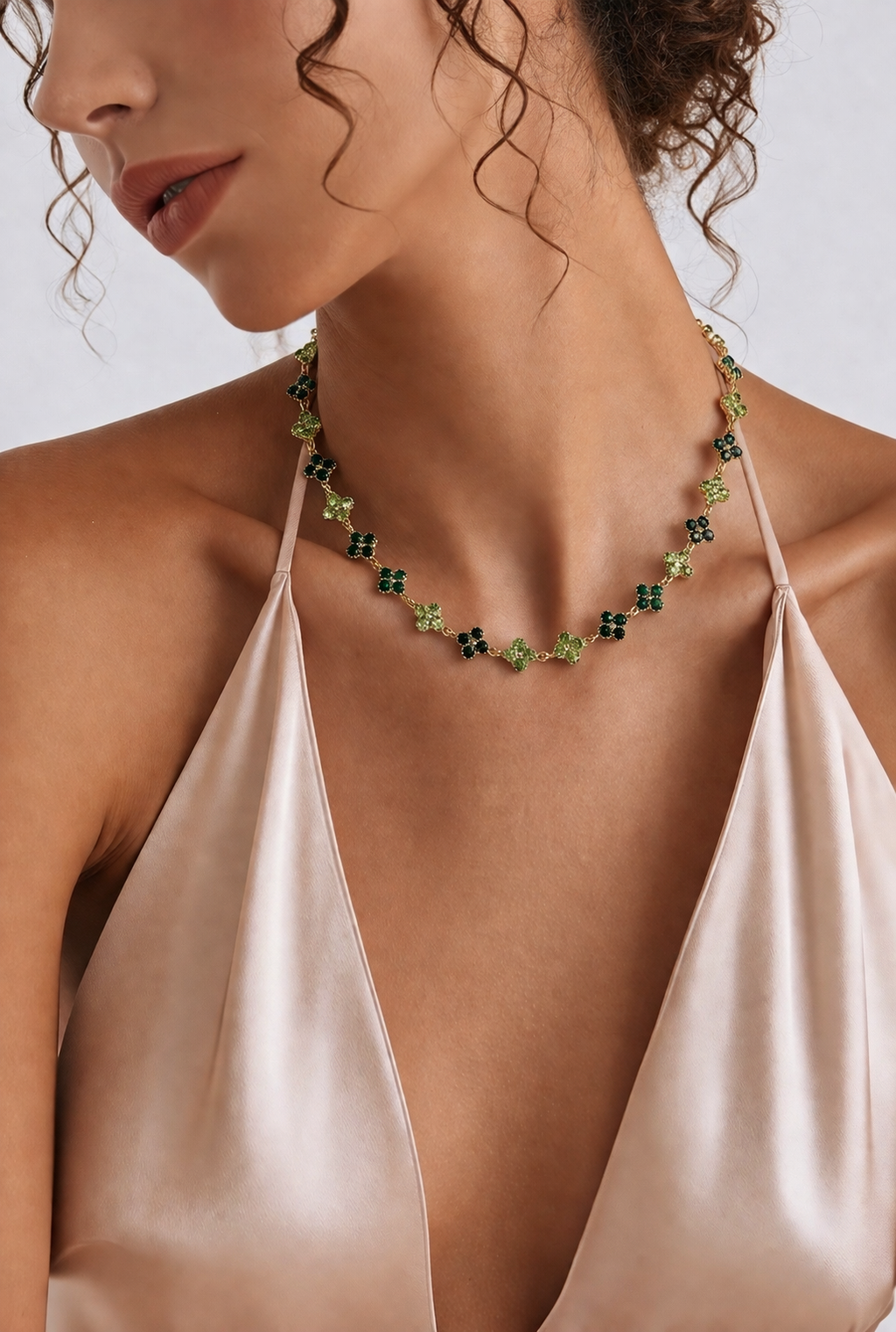 Collier Princesse - émeraude