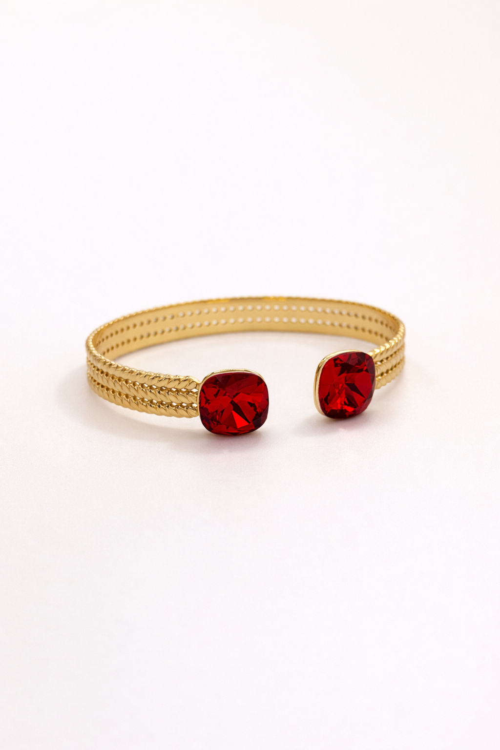 Jonc Éclat - Ruby - orné de cristaux de Swarovski®