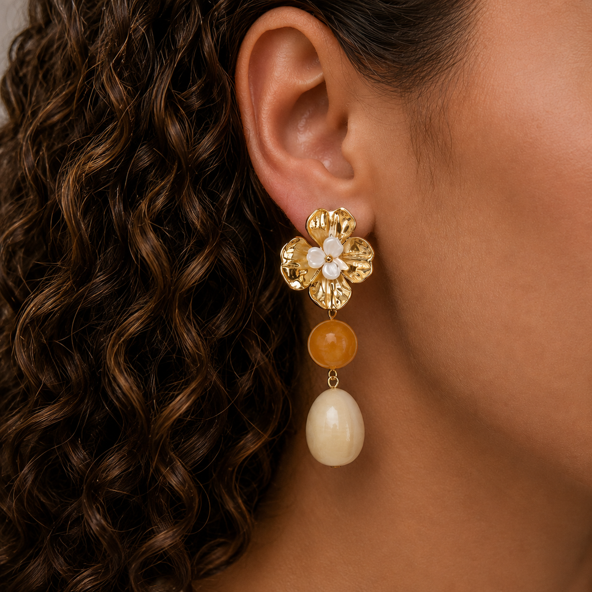 Boucles d'oreilles Dahlia