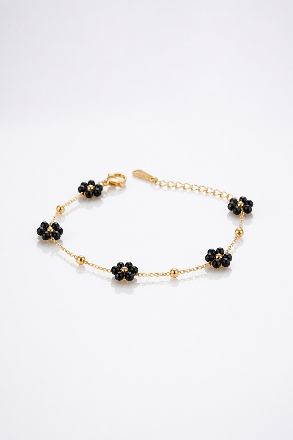 Bracelet Marguerite - 5 fleurs - plusieurs coloris
