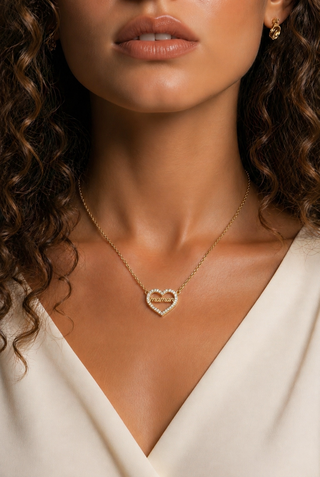 Collier Maman Cœur Éclat