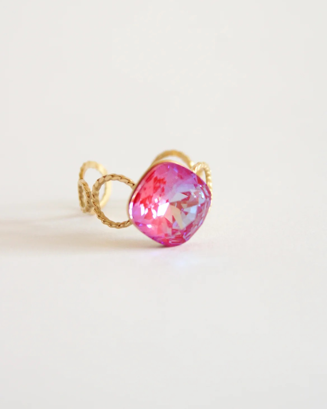 Bague Divina - Fuchsia - ornée de cristaux de Swarovski®