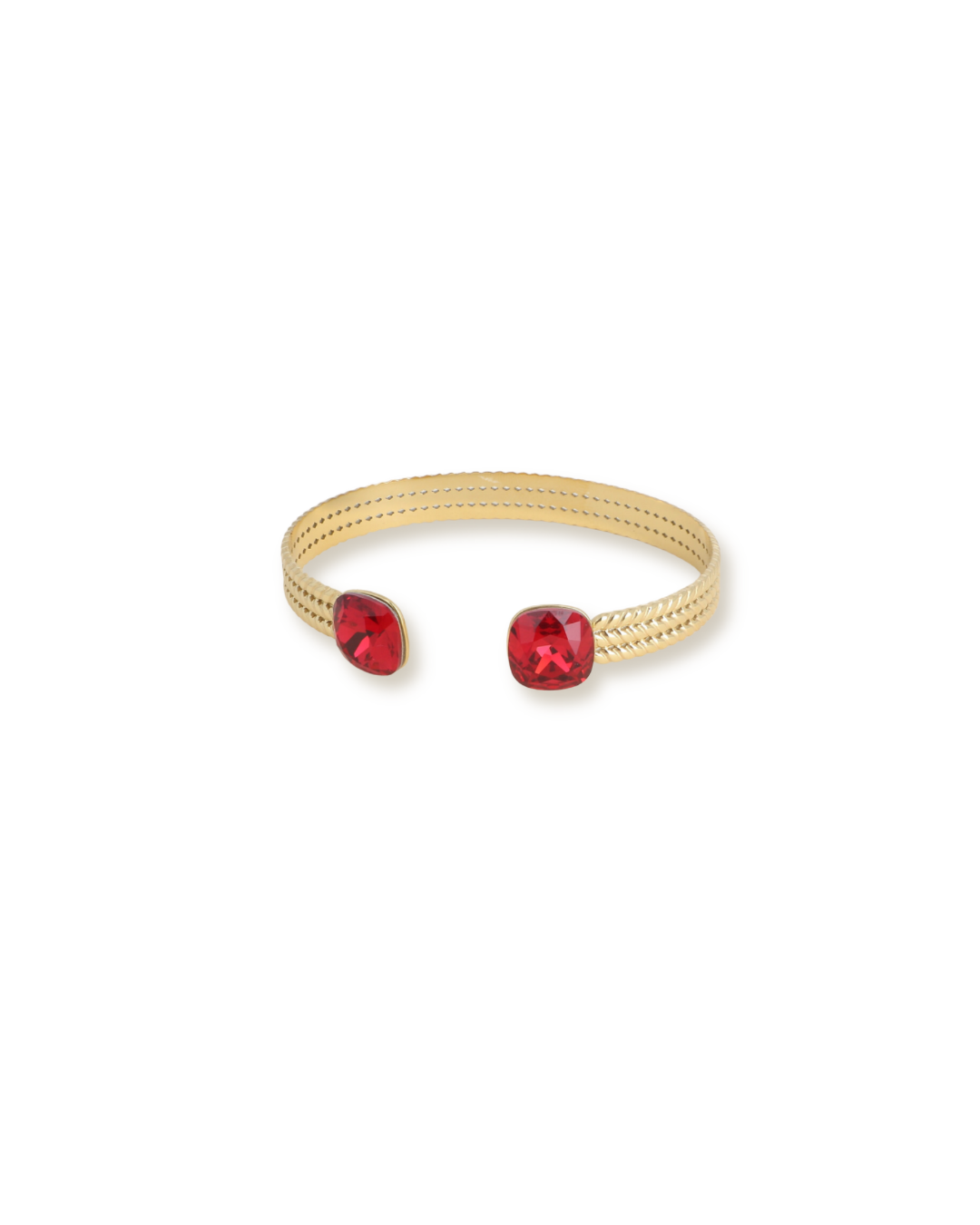 Jonc Éclat - Ruby - orné de cristaux de Swarovski®