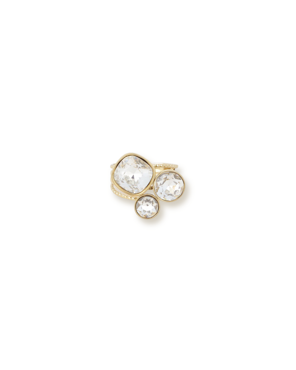 Bague Trilogy - Cristal - ornée de cristaux de Swarovski®