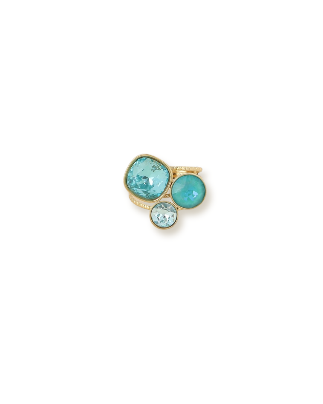 Bague Trilogy - Turquoise - ornée de cristaux de Swarovski®