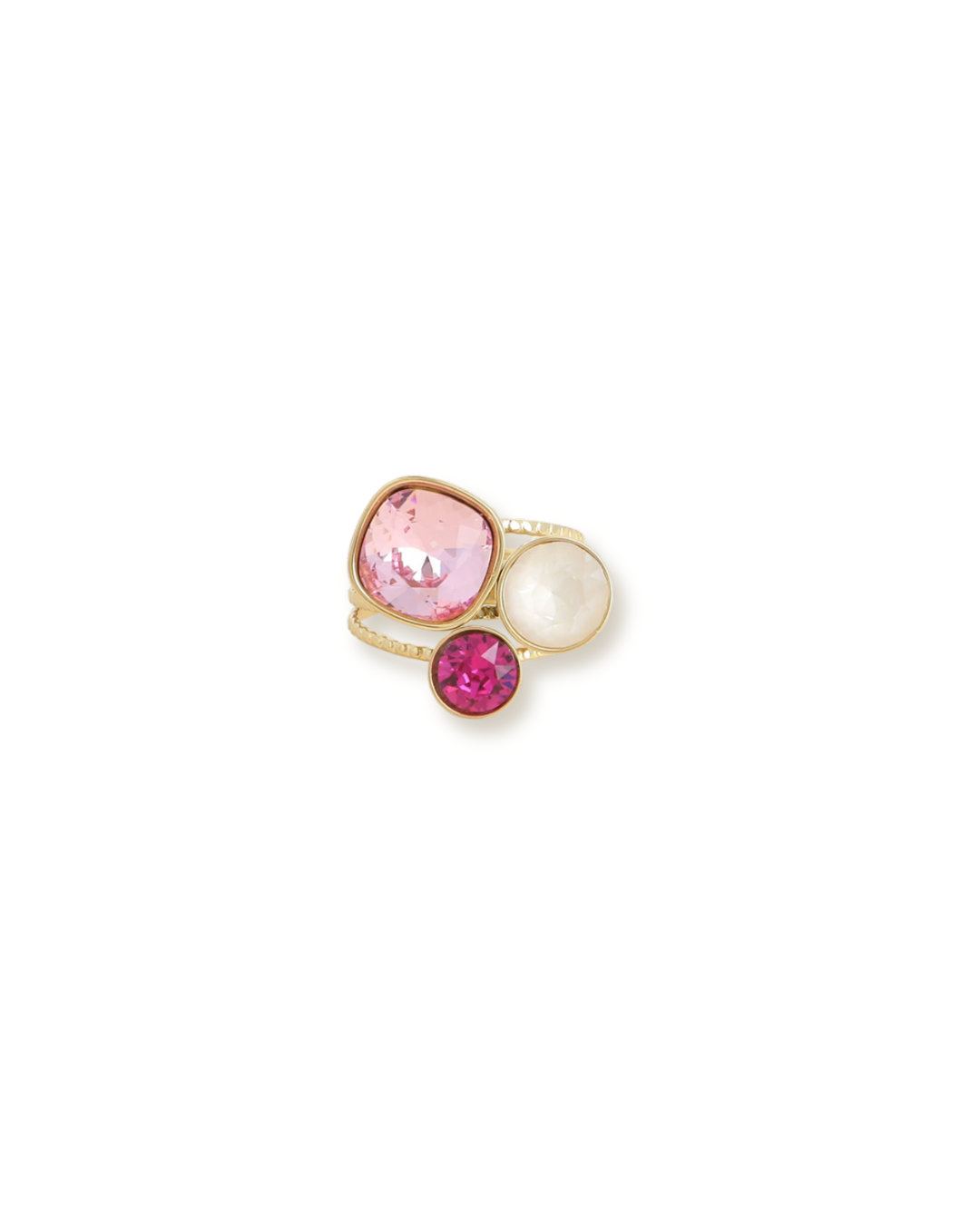 Bague Trilogy - Rose - ornée de cristaux de Swarovski®