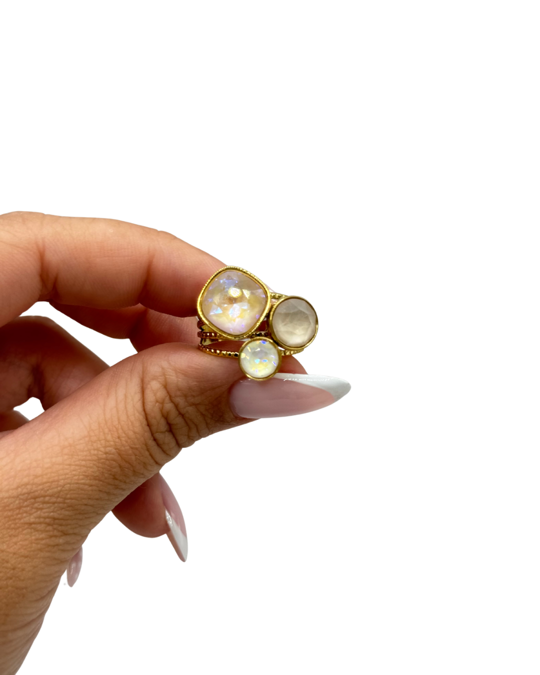 Bague Trilogy - Blush - ornée de cristaux de Swarovski®