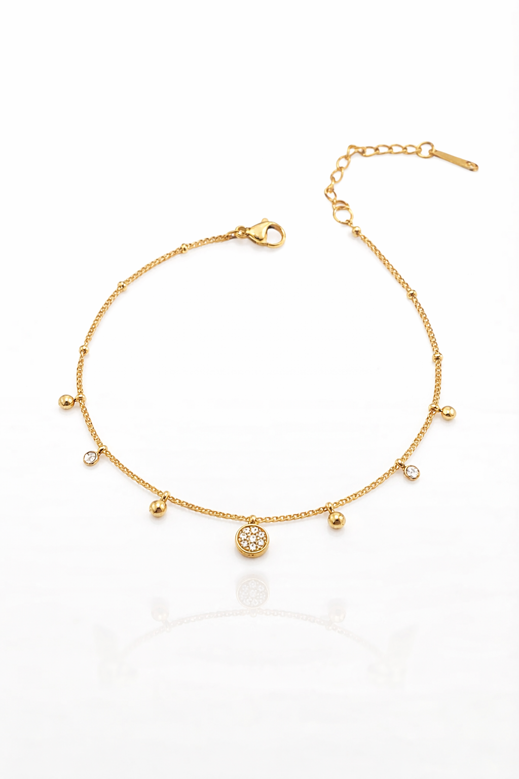 Chaîne de cheville Strass