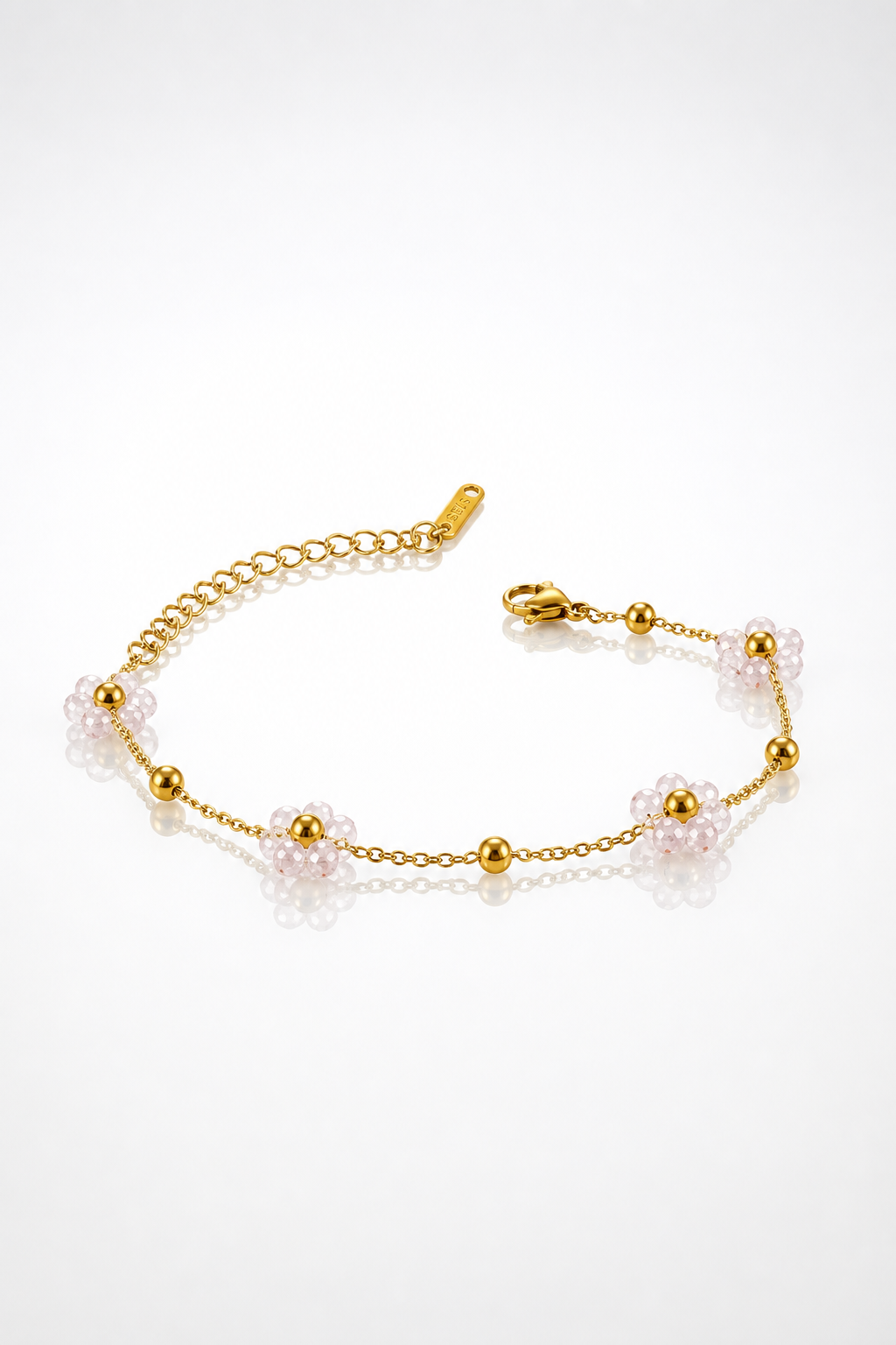 Bracelet Marguerite - 4 fleurs - plusieurs coloris