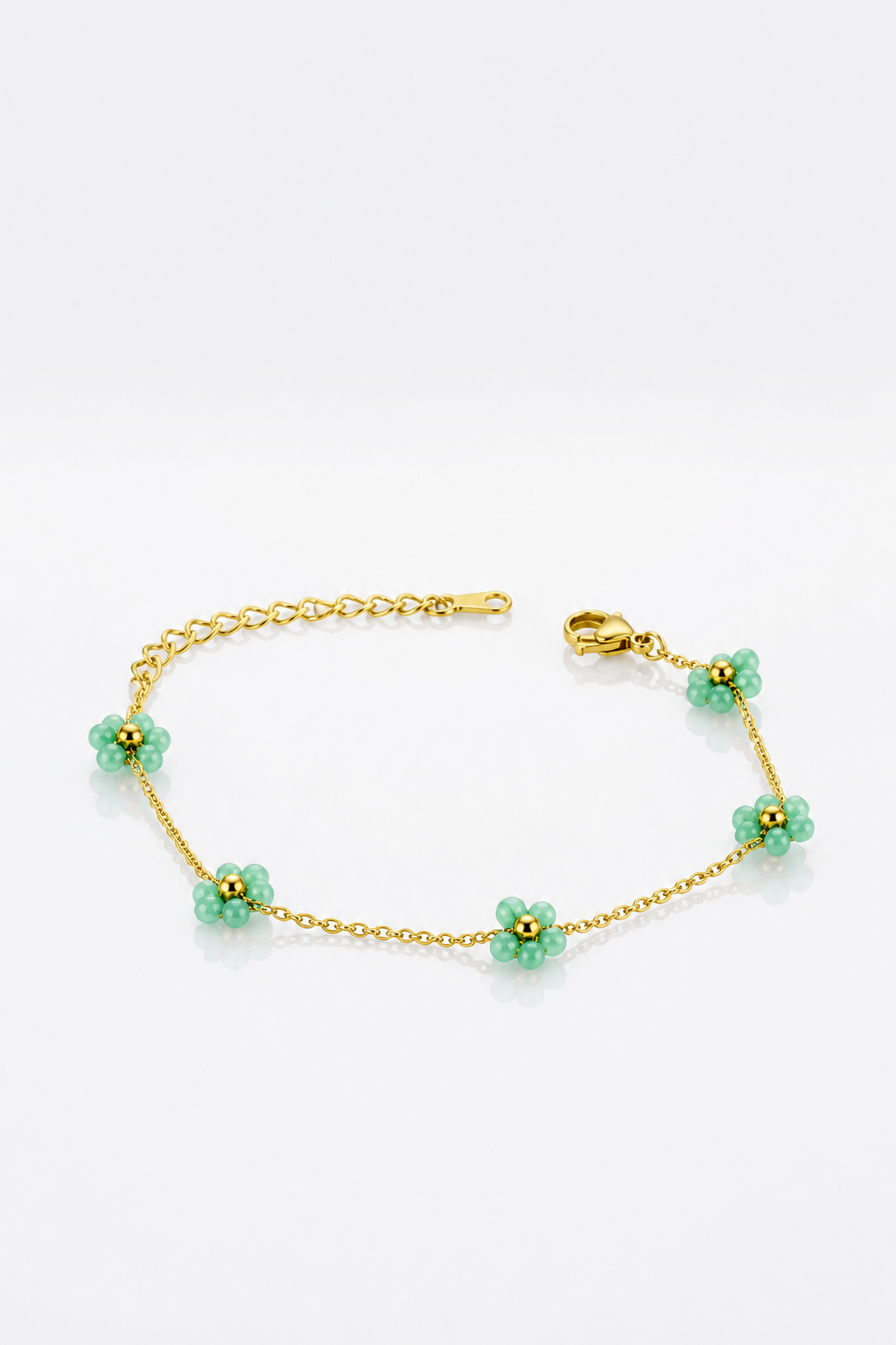 Bracelet Marguerite - 5 fleurs - plusieurs coloris