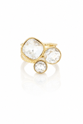 Bague Trilogy - Cristal - ornée de cristaux de Swarovski®
