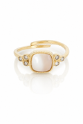 Bague Malia - nacre blanche