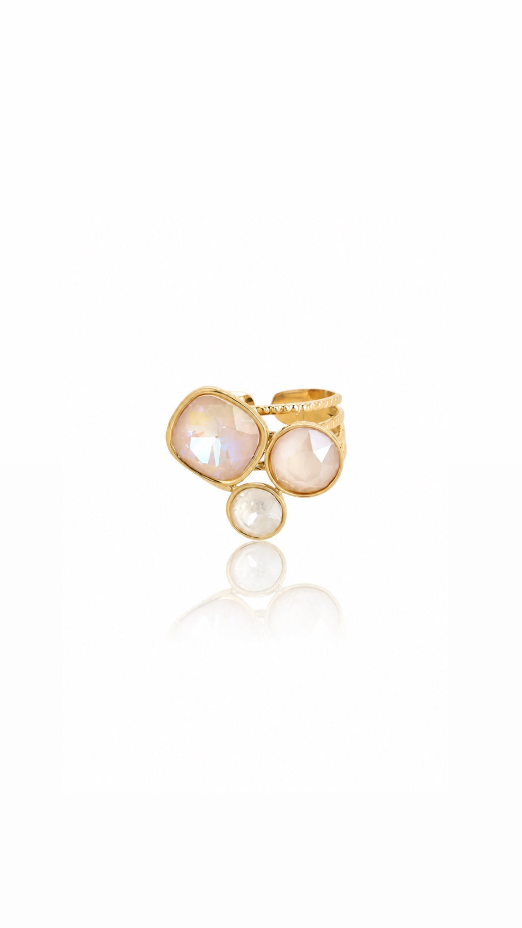Bague Trilogy - Blush - ornée de cristaux de Swarovski®