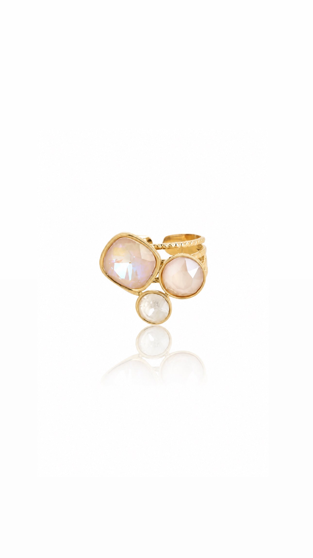 Bague Trilogy - Blush - ornée de cristaux de Swarovski®