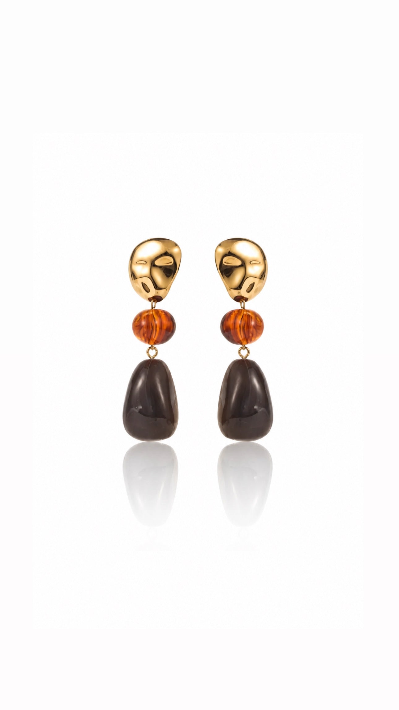 Boucles d'oreilles Jade - plusieurs coloris