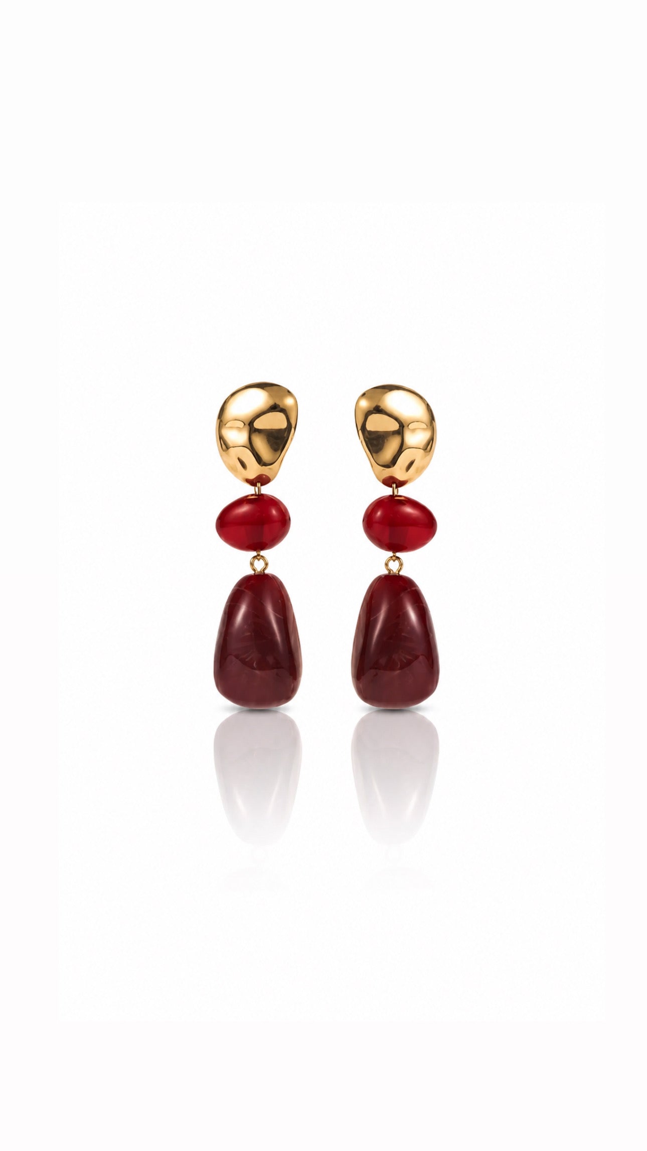 Boucles d'oreilles Jade - plusieurs coloris