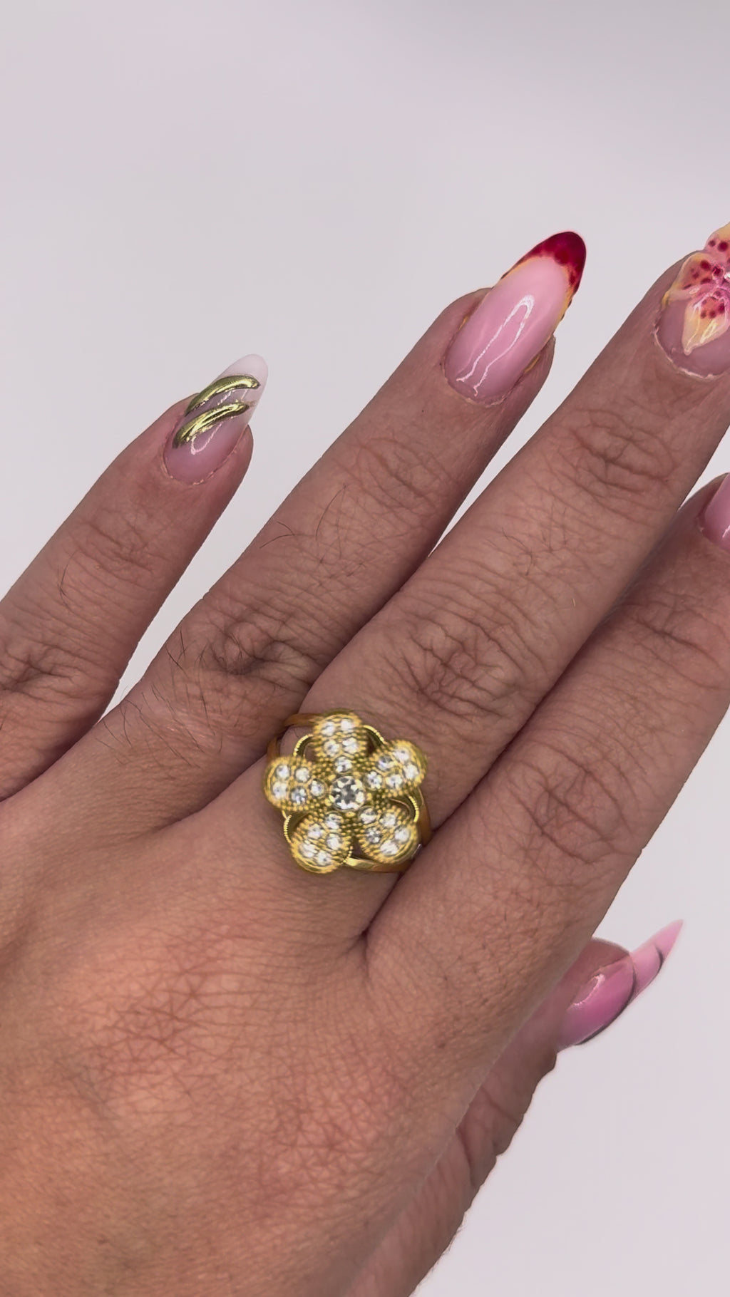 Bague anti stress Fleur