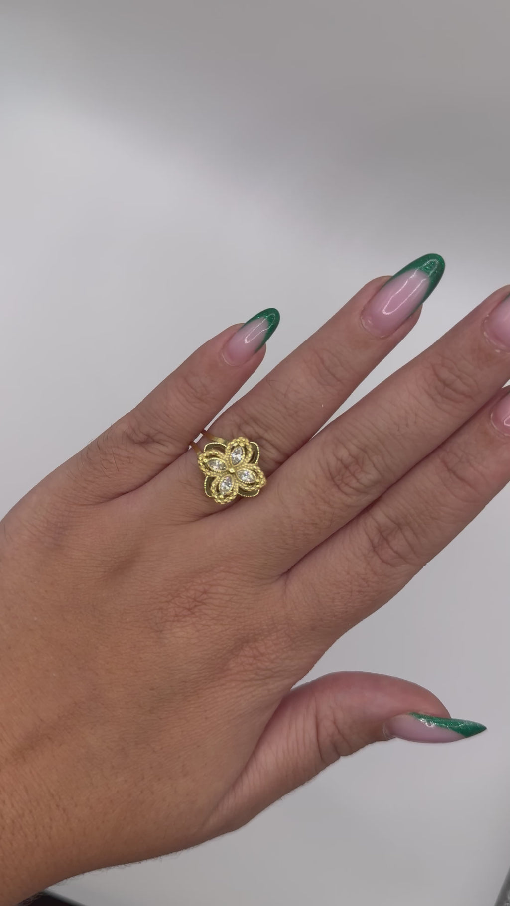Bague anti stress Fleur